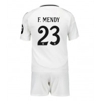 Real Madrid Ferland Mendy #23 Koti Peliasu Lasten 2024-25 Lyhythihainen (+ Lyhyet housut)